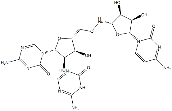 5-AZACYTIDINE 5-氮杂胞嘧啶核苷/阿扎胞苷, , 结构式