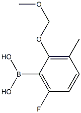 6-氟-2-甲氧基甲氧基-3-甲基苯硼酸,,结构式