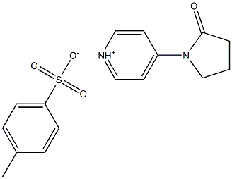 4-(2-oxo-1-pyrrolidinyl)pyridinium 4-methylbenzenesulfonate Struktur