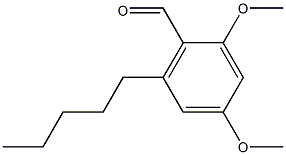 2,4-dimethoxy-6-pentyl-benzaldehyde,,结构式