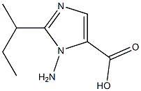 1-amino-2-sec-butyl-1H-imidazole-5-carboxylic acid 结构式