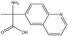 2-amino-2-(quinolin-6-yl)propanoic acid Struktur