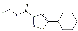 ETHYL 5-CYCLOHEXYLISOXAZOLE-3-CARBOXYLATE 结构式