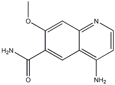 4-Amino-7-methoxyquinoline-6-carboxamide Structure