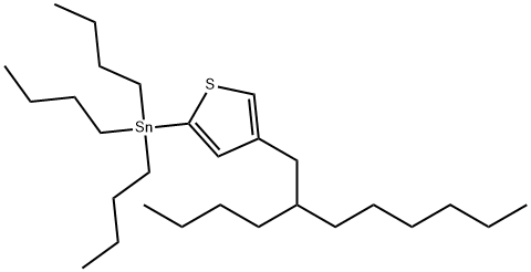 Tributyl-[4-(2-butyl-octyl)-thiophen-2-yl]-stannane Structure