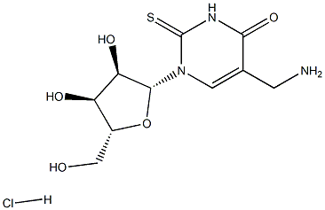 5-Aminomethyl-2-thiouridine hydrochloride 结构式