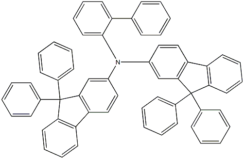 Biphenyl-2-yl-bis-(9,9-diphenyl-9h-fluoren-2-yl)-amine Structure