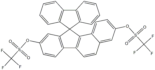 spiro[benzo[a]fluorene-11,9'-fluorene]-3,9-diyl bis(trifluoromethanesulfonate) Structure