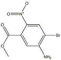 5-Amino-4-bromo-2-nitro-benzoic acid methyl ester 化学構造式