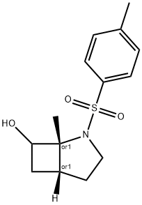 cis-1-Methyl-2-(toluene-4-sulfonyl)-2-aza-bicyclo[3.2.0]heptan-7-ol 结构式