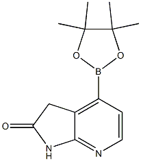 4-(4,4,5,5-四甲基-1,3,2-二氧杂硼烷-2-基)-1,3-二氢-2H-吡咯并[2,3-B]吡啶-2-酮,2939074-76-5,结构式