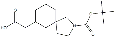 2-(2-(tert-butoxycarbonyl)-2-azaspiro[4.5]decan-7-yl)acetic acid Structure