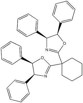 (4S,4'S,5R,5'R)-2,2'-Cyclohexylidenebis[4,5-dihydro-4,5-diphenyloxazole], 98%, (99% ee) Struktur