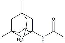 N-(3-amino-5,7-dimethyl adamantan-1-yl) acetamide Structure