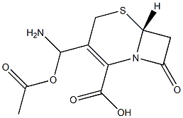 Aminocephalosporanic acid 化学構造式