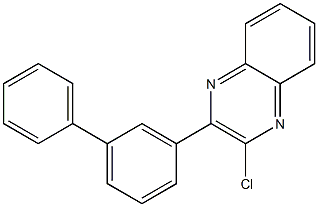 2-氯-3-(3-联苯基)喹喔啉,,结构式