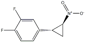 1,2-Difluoro-4-[(1R,2S)-2-nitrocyclopropyl]benzene 结构式