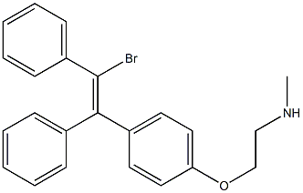 2-[4-(2-Bromo-1,2-diphenylethenyl)phenoxy]-N-methyl-ethanamine|2-[4-(2-Bromo-1,2-diphenylethenyl)phenoxy]-N-methyl-ethanamine