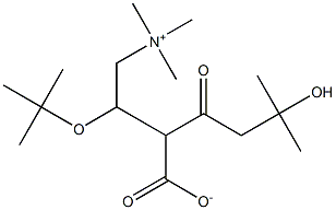 (2R)-3-Hydroxyisovaleroyl Carnitine tert-Butyl Ester Structure