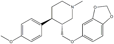 trans-3-[(1,3-Benzodioxol-5-yloxy)methyl]-4-(4-methoxyphenyl)-1-methylpiperidine