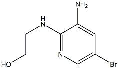 2-[(3-Amino-5-bromopyridin-2-yl)amino]ethanol 结构式