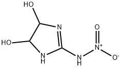 2-(Nitroimino)-4,5-imidazolidinediol Structure