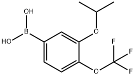 3-Isopropoxy-4-(trifluoromethoxy)phenylboronic acid, 1793003-54-9, 结构式
