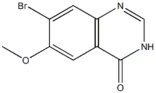 7-Bromo-6-methoxy-3H-quinazolin-4-one 化学構造式