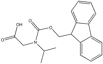 N-FMOC-N(ISOPROPYL)GLYCINE,,结构式