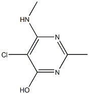 5-Chloro-2-methyl-6-(methylamino)pyrimidin-4-ol Structure