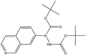 di-tert-butyl 1-(isoquinolin-7-yl)hydrazine-1,2-dicarboxylate,2411635-94-2,结构式