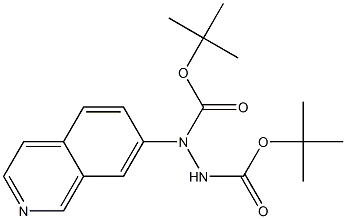 di-tert-butyl 1-(isoquinolin-7-yl)hydrazine-1,2-dicarboxylate Structure