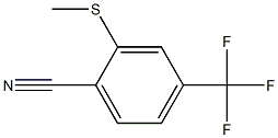 2-甲硫基-4-三氟甲基苯甲腈,,结构式