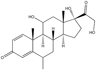 6-甲基泼尼松龙,,结构式