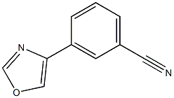 3-(噁唑-4-基)苯腈 结构式