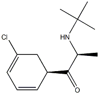 (S,R)-氢安非他酮,,结构式