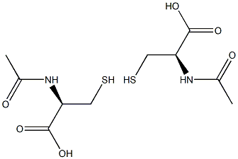 N-ACETY-L-CYSTEINE N-乙酰-L-半胱氨酸 结构式