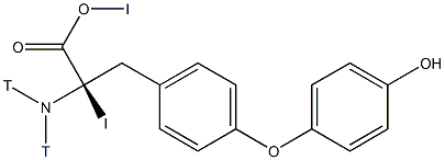 二碘甲腺原氨酸(T2),,结构式