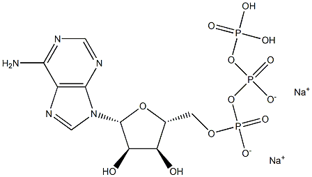 Adenosine triphosphate disodium pharmaceutical grade 化学構造式