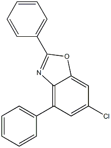 6-Chloro-2,4-diphenyl-benzoxazole Structure