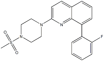 8-(2-FLUOROPHENYL)-2-[4-(METHYLSULFONYL)PIPERAZIN-1-YL]QUINOLINE