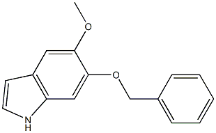 6-BENZYLOXY-5-METHOXYINDOLE 化学構造式