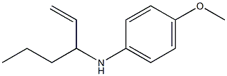 (4-METHOXY-PHENYL)-(1-VINYL-BUTYL)-AMINE Structure