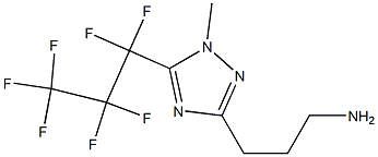 (5-HEPTAFLUOROPROPYL-1-METHYL-1H-[1,2,4]TRIAZOL-3-YL)-PROPYL-AMINE Structure