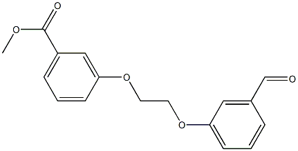 METHYL 3-[2-(3-FORMYLPHENOXY)ETHOXY]BENZENECARBOXYLATE Structure