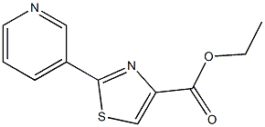 2-PYRIDIN-3-YL-THIAZOLE-4-CARBOXYLIC ACID ETHYL ESTER 结构式