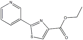 2-PYRIDIN-3-YL-THIAZOLE-4-CARBOXYLIC ACID ETHYL ESTER 化学構造式