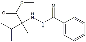 2-(N'-BENZOYL-HYDRAZINO)-2,3-DIMETHYL-BUTYRIC ACID METHYL ESTER 化学構造式