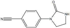 4-(2-OXO-1-IMIDAZOLIDINYL)BENZENECARBONITRILE 化学構造式