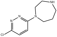 1H-1,4-Diazepine, 1-(6-chloro-3-pyridazinyl)hexahydro- 化学構造式
